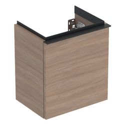 Geberit iCon Unterschrank für Handwaschbecken, 1 Tür 38x41,5cm, Tür links, Eiche, Me... GEBERIT-502301JH1 4025410942210 (Abb. 1)
