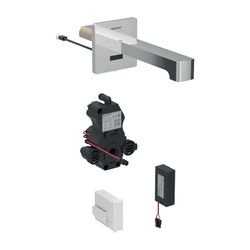 Geberit Brenta Waschtischarmatur Wandmontage Batteriebetrieb, mit Mischer Länge 17cm... GEBERIT-116274211 4025416835615 (Abb. 1)