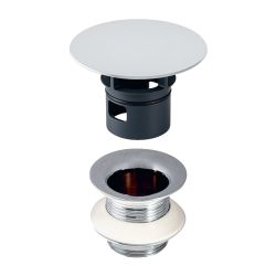 Geberit Ablaufventil mit freiem Auslauf, Ventilabdeckung Hochglanz verchromt, Länge ... GEBERIT-152050211 4025416520900 (Abb. 1)