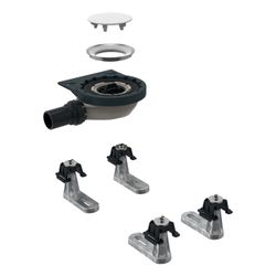 Geberit Duschwannenablauf mit 4 Füßen, für Setaplano Duschfläche, Sperrwasserhöhe 30... GEBERIT-154020001 4025416545903 (Abb. 1)
