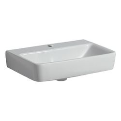 Geberit Renova Compact Waschtisch, 55x37cm, Hahnloch, ohne Überlauf, Weiß... GEBERIT-502998001 4064746008214 (Abb. 1)