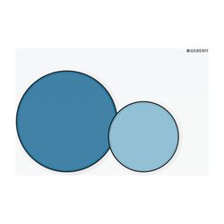 Geberit Sigma 01 Drückerplatte, 2-Mengen-Spülung Round, für Bambini, Ozeanblau... GEBERIT-115770SX5 4064746001536 (Abb. 1)