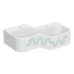 Geberit Bambini Spiel-/Waschlandschaft, 2 Waschplätze, tieferes Becken rechts B 90cm... GEBERIT-502974791 4064746000423 (Abb. 1)