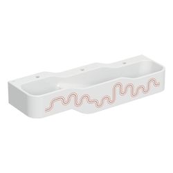 Geberit Bambini Spiel-/Waschlandschaft, 3 Waschplätze, tieferes Becken rechts B 140c... GEBERIT-502976FY1 4064746000737 (Abb. 1)