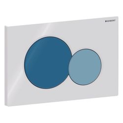 Geberit Drückerplatte Sigma01, 2-Mengen-Spülung, rund, für Bambini, Ozeanblau... GEBERIT-115770SX5 4064746001536 (Abb. 1)