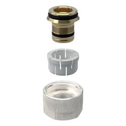 Geberit FlowFit Anschlussverschraubung für Eurokonus, für Systemrohre ML, PB d 16mm... GEBERIT-619055001 4064746013287 (Abb. 1)