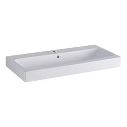 Geberit iCon Waschtisch, Breite 90cm, Tiefe 48,5cm, Hahnloch mittig, Überlauf sichtb... GEBERIT-124090600 4022009304367 (Abb. 1)