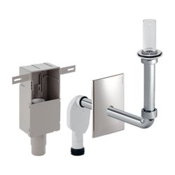 Geberit UP-Geruchsverschluss für Waschbecken, Wandeinbaukasten Fertigbauset Siebvent... GEBERIT-151122211 4025416586906 (Abb. 1)