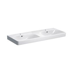 Geberit Smyle Square Doppelwaschtisch, Breite 120cm, Tiefe 48cm, Hahnloch mittig, Üb... GEBERIT-500223018 4025416357681 (Abb. 1)