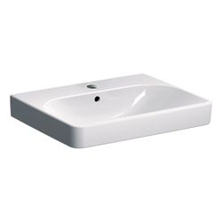 Geberit Smyle Square Waschtisch, Breite 60cm, Tiefe 48cm, Hahnloch mittig, Überlauf ... GEBERIT-500229018 4025416430100 (Abb. 1)