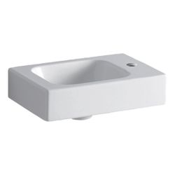 Geberit iCon Handwaschbecken, 38x13,5x28cm, Hahnloch rechts, ohne Überlauf, Weiß... GEBERIT-124736000 4022009306088 (Abb. 1)