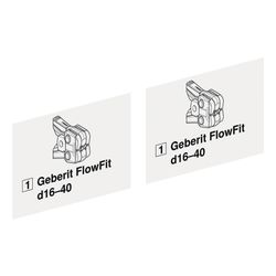 Geberit Set Aufkleber für Geberit FlowFit Pressbacke Typ 1, 2 Stück... GEBERIT-969985001 4025410627902 (Abb. 1)