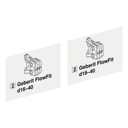 Geberit Set Aufkleber für Geberit FlowFit Pressbacken Typ 2 Außendurchmesser 16/20/2... GEBERIT-969986001 4025410628015 (Abb. 1)