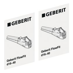 Geberit Set Aufkleber für Geberit FlowFit Handpresswerkzeug Außendurchmesser 16/20/2... GEBERIT-969984001 4025410627896 (Abb. 1)