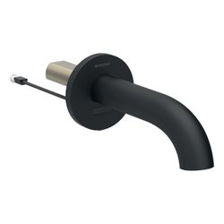 Geberit Piave Waschtischarmatur, Wandmontage Länge 22cm, Mattschwarz, easy-to-clean... GEBERIT-243677141 4025410064585 (Abb. 1)