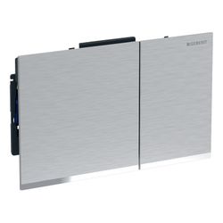 Geberit Sigma 60 Drückerplatte, 2-Mengen-Spülung verchromt, gebürstet, easy-to-clean... GEBERIT-243415GH1 4025416830627 (Abb. 1)