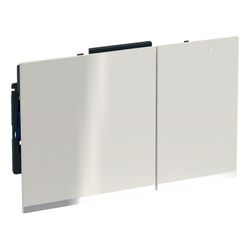 Geberit Sigma 60 Drückerplatte, 2-Mengen-Spülung Sandgrau, verspiegelt, Hochglanz ve... GEBERIT-243415JL1 4025410947093 (Abb. 1)