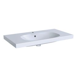 Geberit Acanto Waschtisch mit Ablagefläche, Breite 90cm, Tiefe 48,2cm, Hahnloch mitt... GEBERIT-500623018 4022009353020 (Abb. 1)