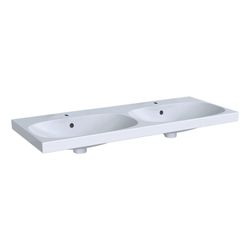 Geberit Acanto Doppelwaschtisch, Breite 120cm, Tiefe 48,2cm, Hahnloch mittig, Überla... GEBERIT-500627012 4022009352894 (Abb. 1)