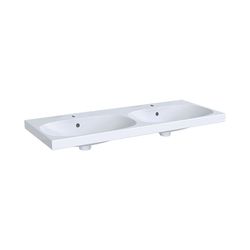 Geberit Acanto Doppelwaschtisch, Breite 120cm, Tiefe 48,2cm, Hahnloch mittig, Überla... GEBERIT-500627012 4022009352894 (Abb. 1)