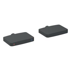 Geberit Set Drehgriffe für Geberit ONE Waschtischarmatur eckiges Design, W.-Mont., M... GEBERIT-244302141 4025410064646 (Abb. 1)