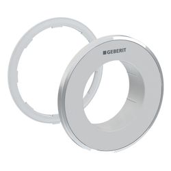 Geberit Typ 10 Rosette für Fernbetätigung Round, UP-Drücker, Mattchrom, easy-to-clea... GEBERIT-242963JQ1 4025410743503 (Abb. 1)