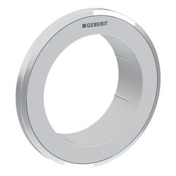 Geberit Typ 10 Rosette für Fernbetätigung Round, Möbeldrücker, Mattchrom, easy-to-cl... GEBERIT-242964JQ1 4025410743114 (Abb. 1)
