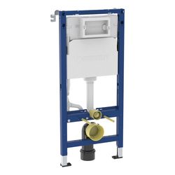 Geberit DuofixBasic Element für Wand-WC 112cm mit Delta Unterputzspülkasten 12cm, fü... GEBERIT-458103002 4064746032363 (Abb. 1)