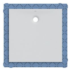 Geberit Olona quadratische Duschwanne mit Dichtvlies 100x100cm, Weiß... GEBERIT-550902001 4025410872999 (Abb. 1)