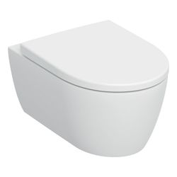 Geberit iCon Wand-WC-Set Tiefspüler geschl. Keramikdesign TurboFlush Weiß, WC-Sitz 5... GEBERIT-503045001 4064746019791 (Abb. 1)