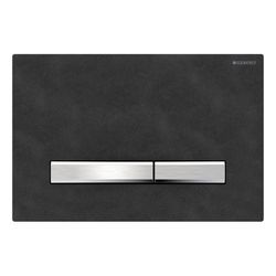 Geberit Sigma 50 Drückerplatte, 2-Mengen-Spülung, Square, Mustang-Schiefer, Metallfa... GEBERIT-115788JM2 4025416453864 (Abb. 1)