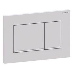 Geberit Drückerplatte Sigma20 mit 2-Mengen-Spülung, Weiß Weiß matt lackiert, Easy to... GEBERIT-115883011 4025410759573 (Abb. 1)