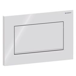 Geberit Drückerplatte Sigma10 mit Spül-Stopp-Spülung, Weiß, Hochglanz verchromt... GEBERIT-115893KJ1 4025416516774 (Abb. 1)