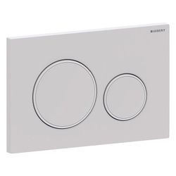Geberit Drückerplatte Sigma20 mit 2-Mengen-Spülung, Weiß Weiß matt lackiert, Easy to... GEBERIT-115882011 4025410759542 (Abb. 1)