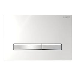 Geberit Sigma 50 Drückerplatte, 2-Mengen-Spülung, Square, Hochglanz verchromt, Metal... GEBERIT-115788212 4025416454373 (Abb. 1)