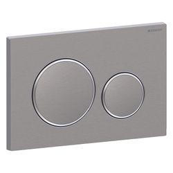 Geberit Drückerplatte Sigma20 mit 2-Mengen-Spülung, verschromt, Edelstahl gebürstet/... GEBERIT-115889SN1 4025416544937 (Abb. 1)
