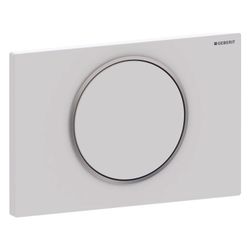 Geberit Drückerplatte Sigma10, für Spül-Stopp-Spülung Weiß matt lackiert, poliert, E... GEBERIT-115758JT5 4025410635549 (Abb. 1)