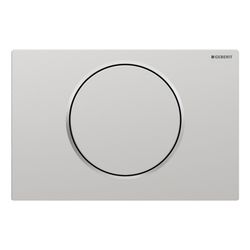 Geberit Sigma 10 Drückerplatte, für Spül-Stopp-Spülung Mattchrom lackiert, easy-to-c... GEBERIT-115758JQ5 4025410754080 (Abb. 1)