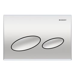 Geberit Kappa 20 Drückerplatte, 2-Mengen-Spülung, Mattverchromt... GEBERIT-115228461 4025416838692 (Abb. 1)