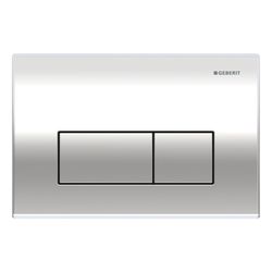 Geberit Kappa 50 Drückerplatte, 2-Mengen-Spülung, Hochglanz verchromt... GEBERIT-115260211 4025416743088 (Abb. 1)