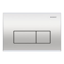Geberit Kappa 50 Drückerplatte, 2-Mengen-Spülung, Mattverchromt... GEBERIT-115260461 4025416793533 (Abb. 1)