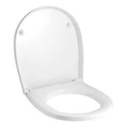 Geberit Visit WC-Sitz ohne Absenkautomatik, Befestigung vorne, Weiß/glänzend... GEBERIT-571150000 4022009207484 (Abb. 1)