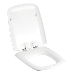 Geberit Cavelle WC-Sitz ohne Absenkautomatik, Befestigung vorne, Weiß/glänzend... GEBERIT-574720000 4022009220452 (Abb. 1)