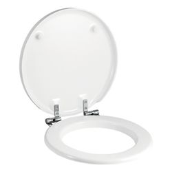 Geberit Preciosa WC-Sitz ohne Absenkautomatik, Weiß/glänzend... GEBERIT-571180000 4022009220117 (Abb. 1)