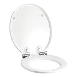 Geberit Cassini WC-Sitz mit Absenkautomatik, Befestigung von oben, Weiß/glänzend... GEBERIT-575210000 4022009275957 (Abb. 1)