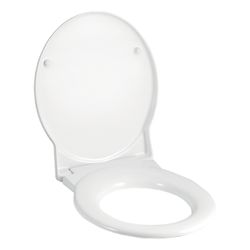 Geberit Joly WC-Sitz ohne Absenkautomatik, Befestigung von oben, Weiß/glänzend... GEBERIT-571010000 4022009290226 (Abb. 1)
