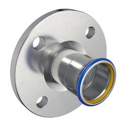 Geberit Mapress Edelstahl Flansch PN 10/16, mit Pressmuffe, Gas, d 108mm, DN 100... GEBERIT-34211 4024723342113 (Abb. 1)