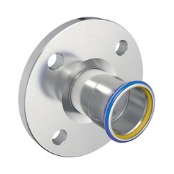 Geberit Mapress Edelstahl Flansch PN 10/16, mit Pressmuffe, Gas, d 108mm, DN 100... GEBERIT-34211 4024723342113 (Abb. 1)