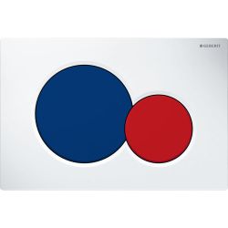 Geberit Sigma 01 Drückerplatte, 2-Mengen-Spülung Weiß, Blau, Rot... GEBERIT-115770LB5 4025416854791 (Abb. 1)