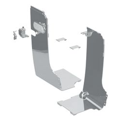Geberit Set Designabdeckung seitlich für Wasseranschluss extern für Geberit AquaClea... GEBERIT-243251211 4025416440307 (Abb. 1)